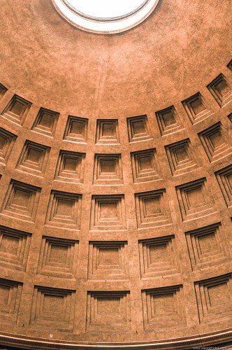 Pantheon dome interior free photo